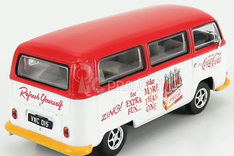 Corgi Volkswagen T1 Camper Van Coca-cola Zing 1961 1:43 Červená Bílá