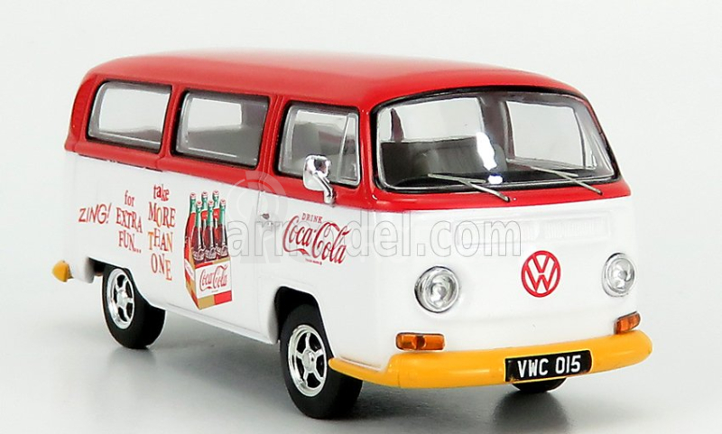 Corgi Volkswagen T1 Camper Van Coca-cola Zing 1961 1:43 Červená Bílá