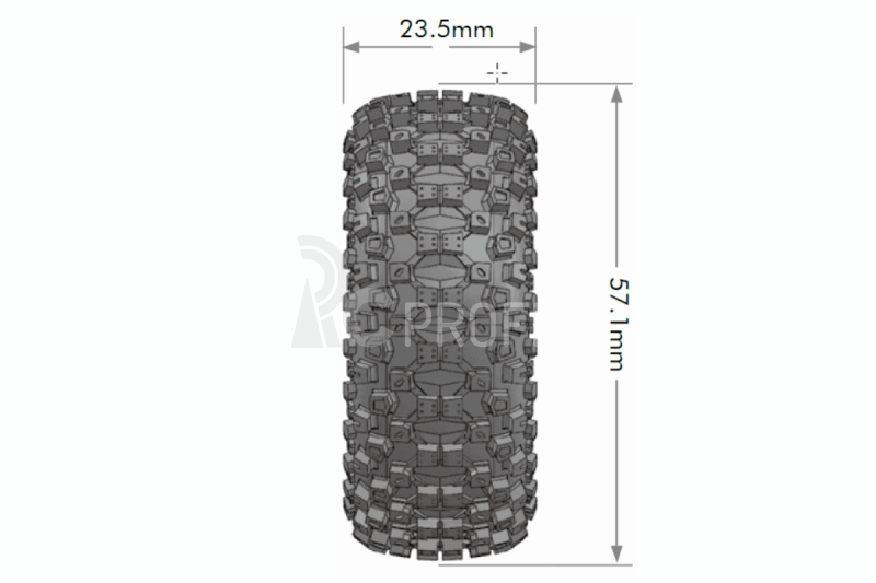 CR-UPHILL 1.0 - Kompletní 1/18 a 1/24 crawler kola s černými disky pro 7mm hex, 2 ks