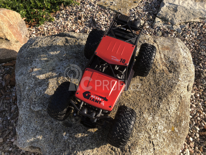 RC voděodolný crawler Important Miracle, červená + náhradní baterie