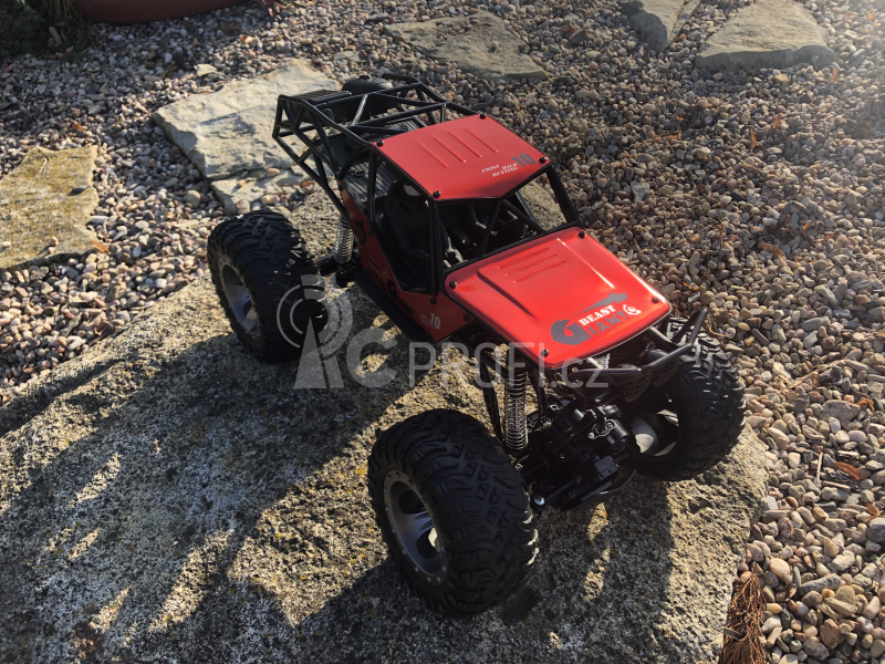 RC voděodolný crawler Important Miracle, červená + náhradní baterie