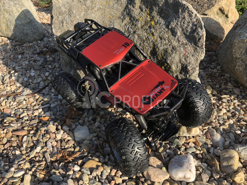 RC voděodolný crawler Important Miracle, červená + náhradní baterie