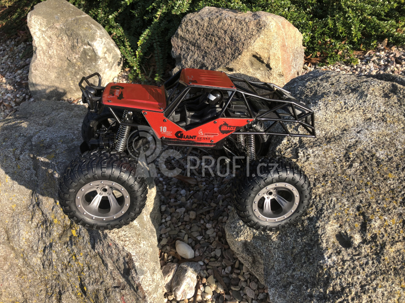 RC voděodolný crawler Important Miracle, červená + náhradní baterie