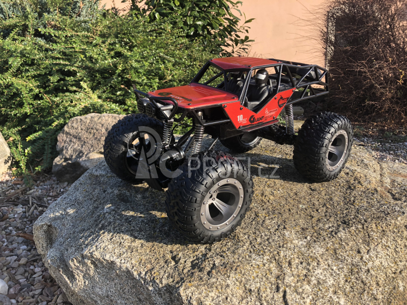 RC voděodolný crawler Important Miracle, červená + náhradní baterie