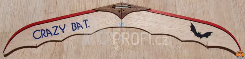 CRAZY BAT XL vystřelovací kluzák 410mm, Hiesb.