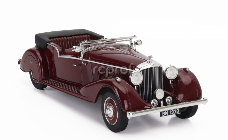 Cult-scale models Bentley 4.25l Vanden Plas Tourer Cabriolet Open 1938 1:18 Bordeaux Black