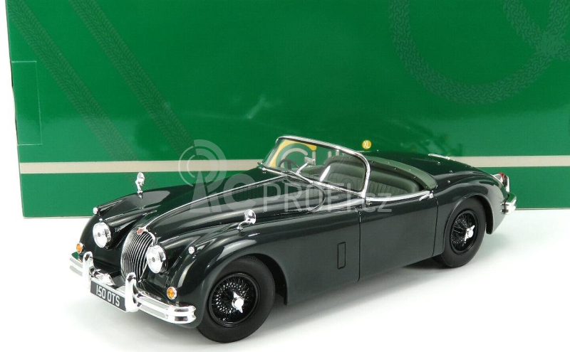 Cult-scale models Jaguar Xk150 Spider Open 1958 1:18 Britská Závodní Zelená