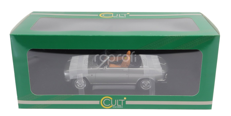 Cult-scale models Peugeot 304 Cabriolet 1973 1:18 Silver Met