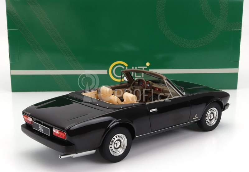 Cult-scale models Peugeot 504 Cabriolet Open 1983 1:18 Black