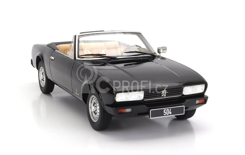 Cult-scale models Peugeot 504 Cabriolet Open 1983 1:18 Black