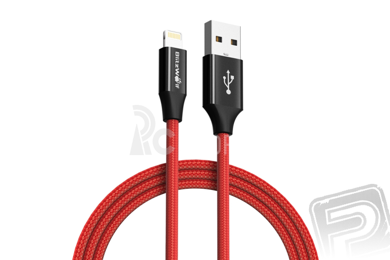 Datový kabel Lightning červený (délka 1,8 m)