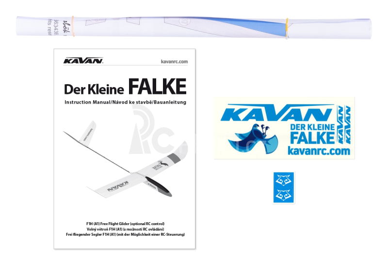 RC letadlo Der kleine Falke - větroň A1 (F1H) 1240mm