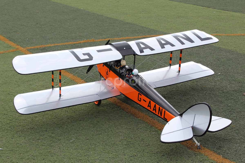 RC letadlo DH-60 Gipsy Moth 1,7m, oranžová/černá