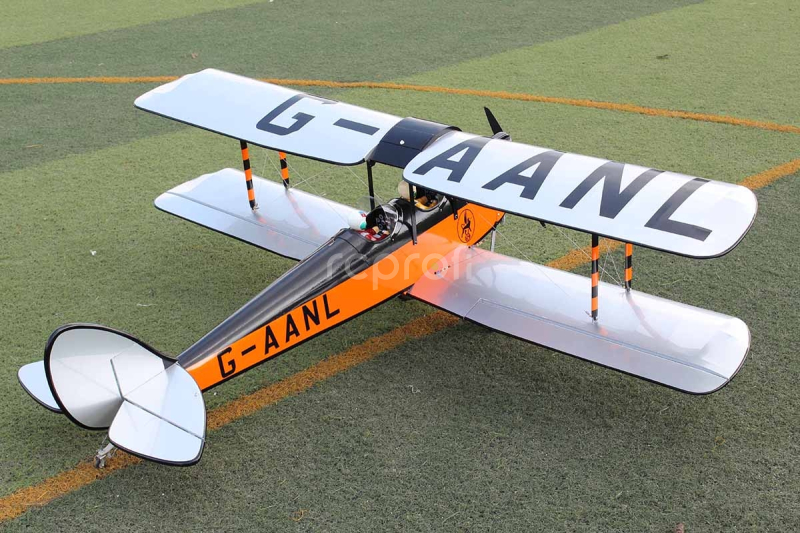 RC letadlo DH-60 Gipsy Moth 1,7m, oranžová/černá