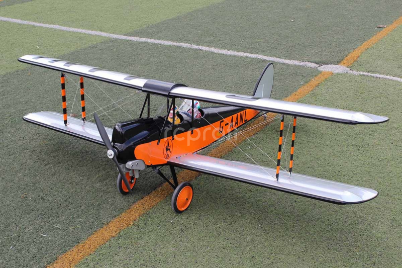 RC letadlo DH-60 Gipsy Moth 1,7m, oranžová/černá