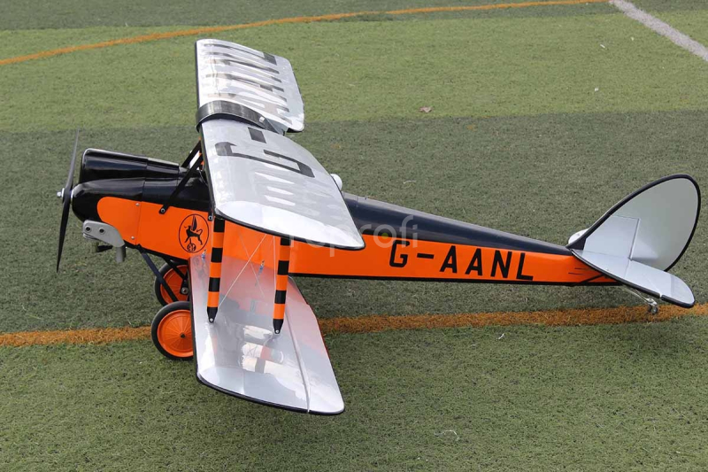 RC letadlo DH-60 Gipsy Moth 1,7m, oranžová/černá