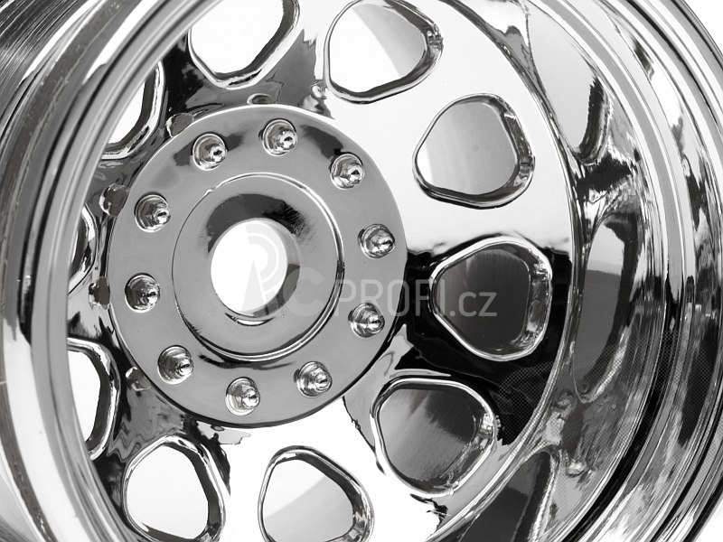 Disky chromové KING (56x51mm/2ks)