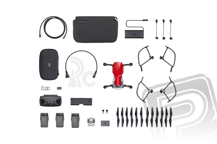 BAZAR - Dron DJI Mavic Air Fly More Combo (Flame Red)