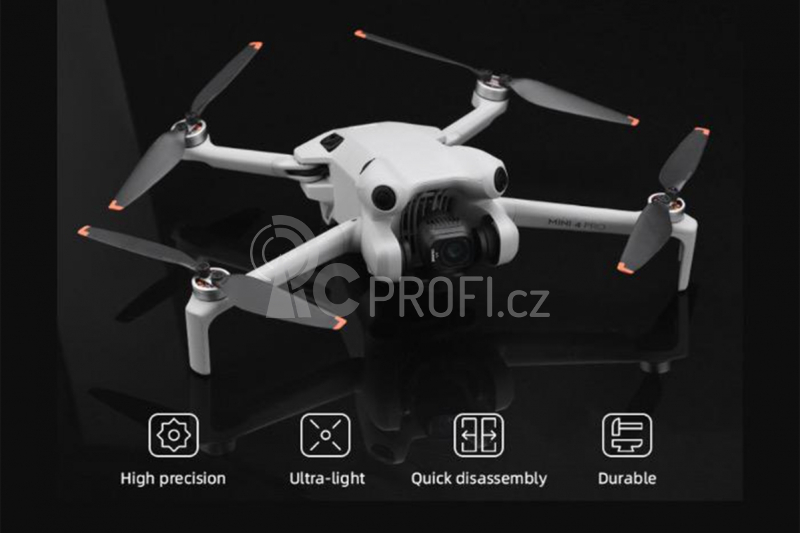 DJI Mini 4 Pro - TPU Vrtule (2 páry) (Orange)