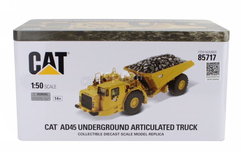 Dm-models Caterpillar Cat Ad745 Cassone Ribaltabile Cava 2-assi - Underground Articulated Truck 1:50 Žlutá Černá