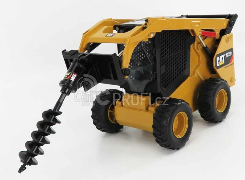 Dm-models Caterpillar Cat272d Ruspa Gommata - Skid Steer Loader 1:16 Žlutá Černá