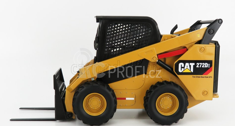 Dm-models Caterpillar Cat272d Ruspa Gommata - Skid Steer Loader 1:16 Žlutá Černá