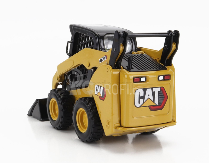 Dm-models Caterpillar Cat272d3 Ruspa Gommata - Skid Steer Loader 1:32 Žlutá Černá