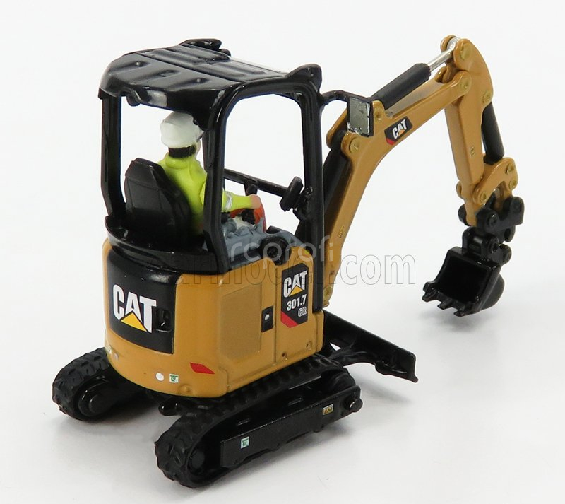 Dm-models Caterpillar Cat301.7 Cr Escavatore Cingolato - Tractor Hydraulic Mini Excavator 1:50 Žlutá Černá