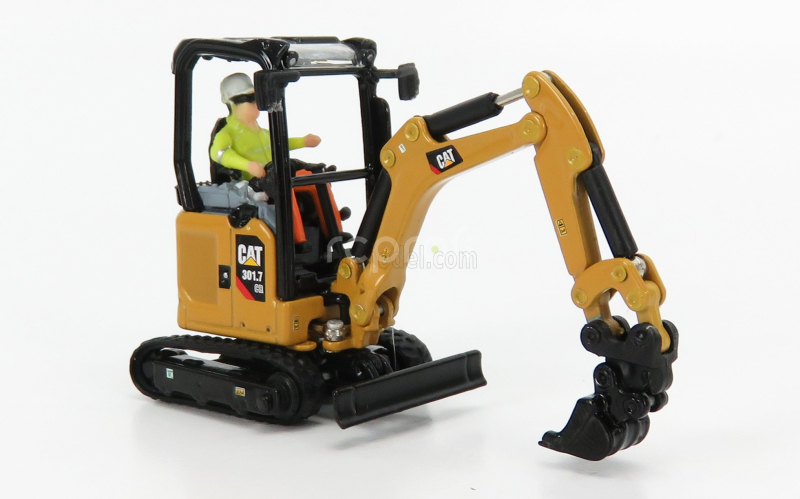Dm-models Caterpillar Cat301.7 Cr Escavatore Cingolato - Tractor Hydraulic Mini Excavator 1:50 Žlutá Černá