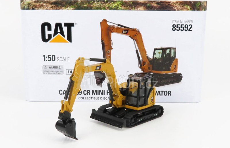 Dm-models Caterpillar Cat309 Cr Sb Pásový bagr 1:50, žlutá