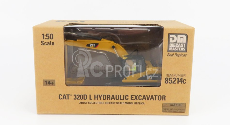 Dm-models Caterpillar Cat320d Pásový bagr 1:50, žlutá