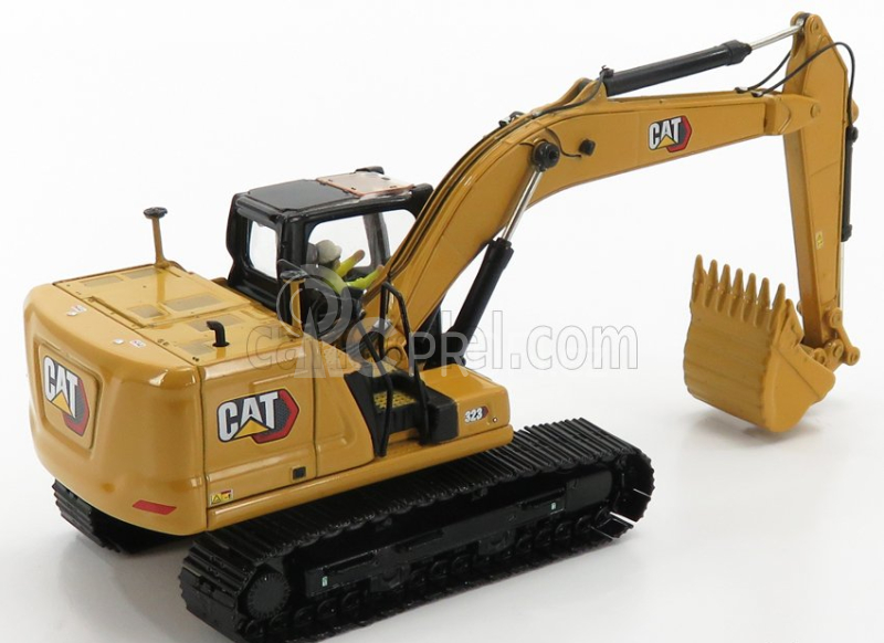 Dm-models Caterpillar Cat323 Escavatore Cingolato - Tractor Hydraulic Excavator 1:50 Žlutá Černá