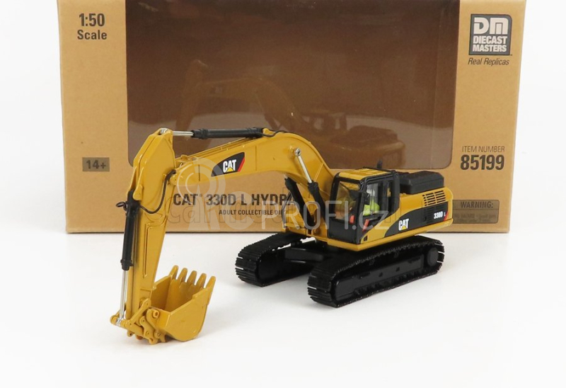 Dm-models Caterpillar Cat330d Pásový bagr 1:50, žlutá