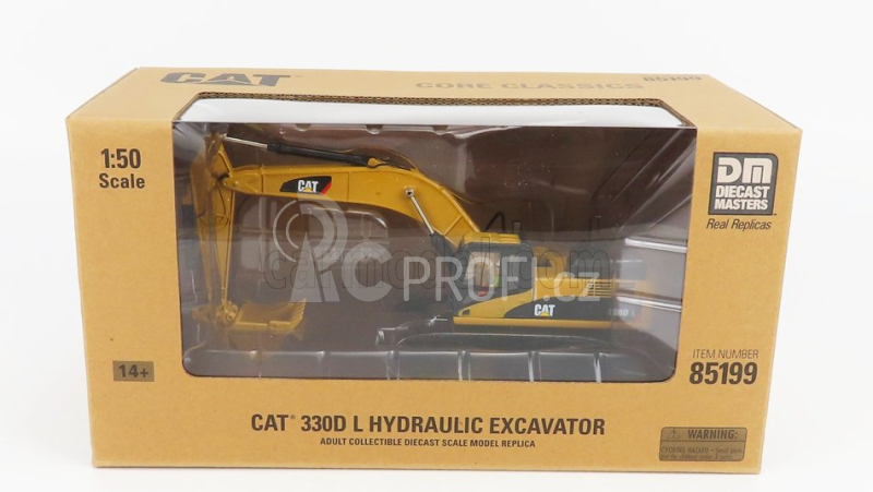 Dm-models Caterpillar Cat330d Pásový bagr 1:50, žlutá