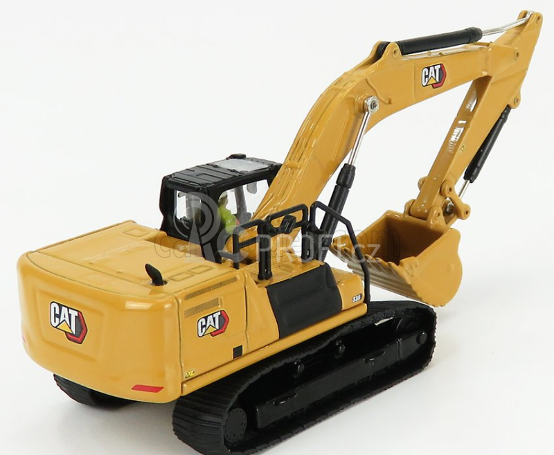 Dm-models Caterpillar Cat336 Escavatore Cingolato - Tractor Hydraulic Excavator 1:87 Žlutá Černá