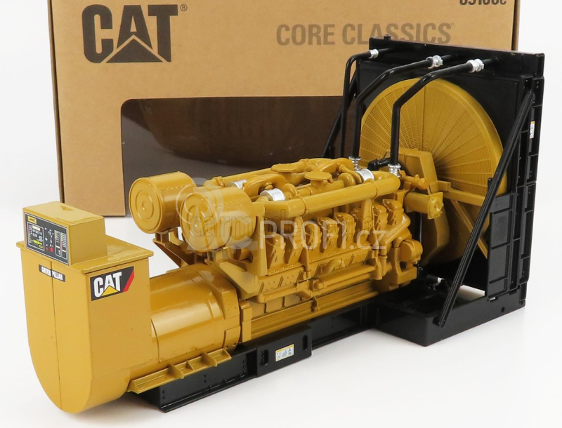 Dm-models Caterpillar Cat3516b Generatore - Generator Set 1:25 Žlutá Černá