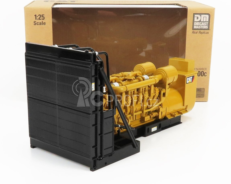 Dm-models Caterpillar Cat3516b Generatore - Generator Set 1:25 Žlutá Černá