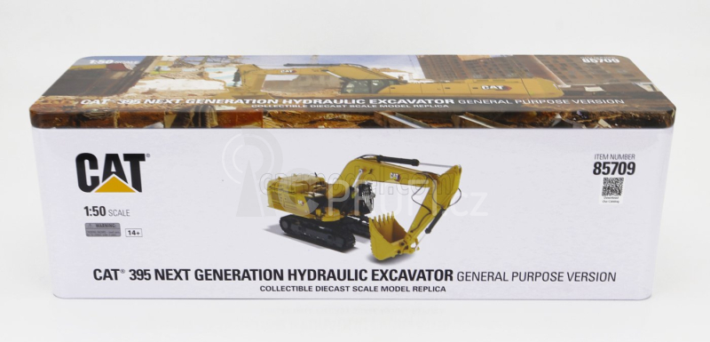 Dm-models Caterpillar Cat395 Pásový bagr 1:50, žlutá