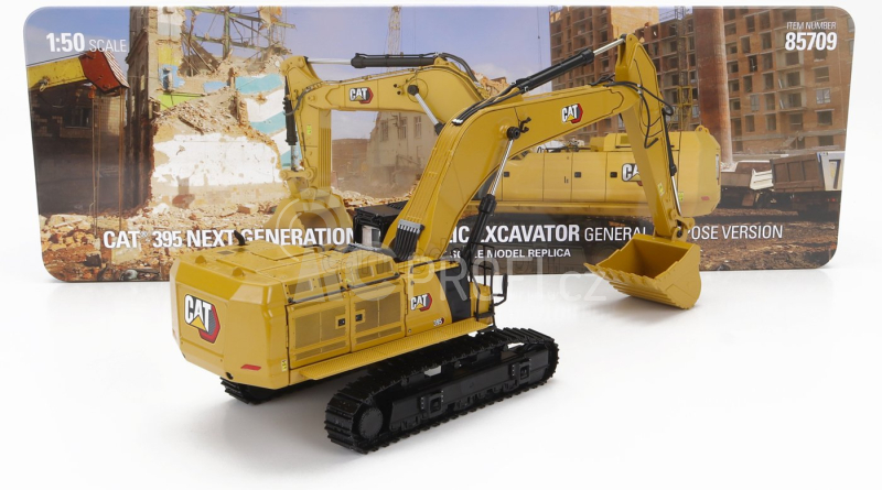 Dm-models Caterpillar Cat395 Pásový bagr 1:50, žlutá