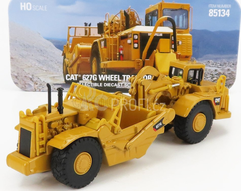 Dm-models Caterpillar Cat627g Ruspa Gommata - Wheel Tractor Scraper 1:87 Žlutá Černá