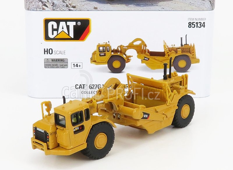 Dm-models Caterpillar Cat627g Ruspa Gommata - Wheel Tractor Scraper 1:87 Žlutá Černá