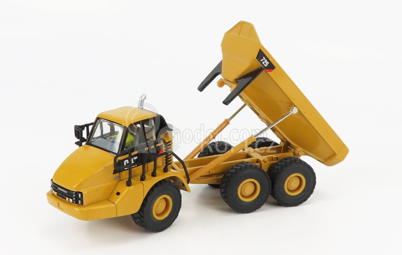 Dm-models Caterpillar Cat725 Cassone Ribaltabile Cava 3-assi 1:50, žlutá