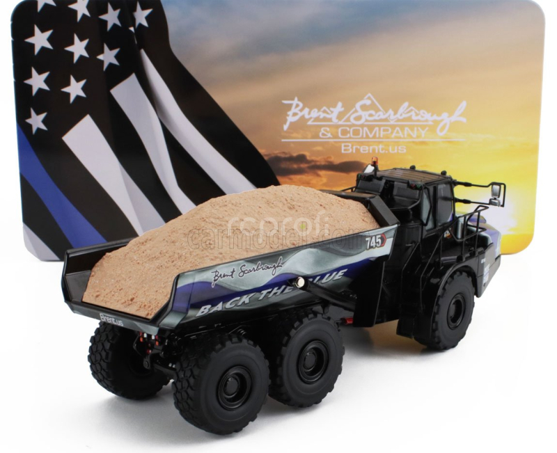 Dm-models Caterpillar Cat745 Cassone Ribaltabile Cava 3-assi - Articulated Brent.us Truck 1:50 Camouflage