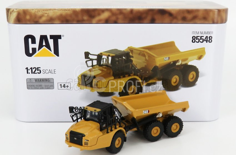 Dm-models Caterpillar Cat745 Kloubový dumper 1:125, žlutá