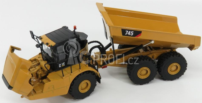 Dm-models Caterpillar Cat745 Kloubový dumper 1:50, žlutá