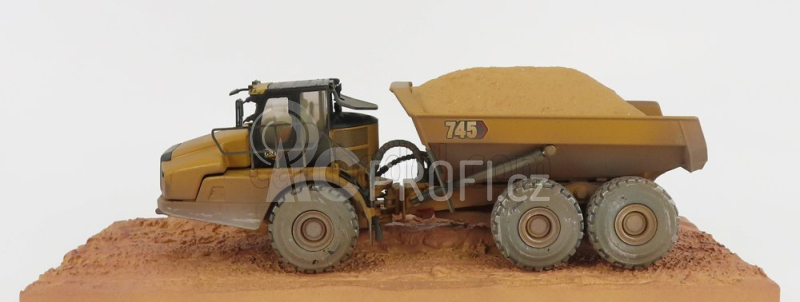 Dm-models Caterpillar Cat745 Kloubový dumper 1:50, žlutá