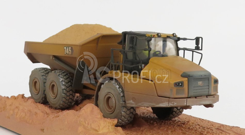 Dm-models Caterpillar Cat745 Kloubový dumper 1:50, žlutá