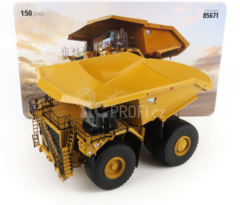 Dm-models Caterpillar Cat798ac Dumper 1:50, žlutá