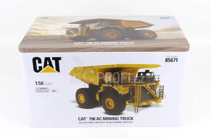 Dm-models Caterpillar Cat798ac Dumper 1:50, žlutá