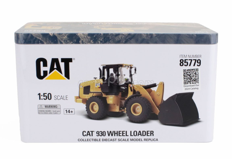 Dm-models Caterpillar Cat930 Ruspa Gommata - Scraper Tractor Wheel Loader 1:50 Žlutá Černá